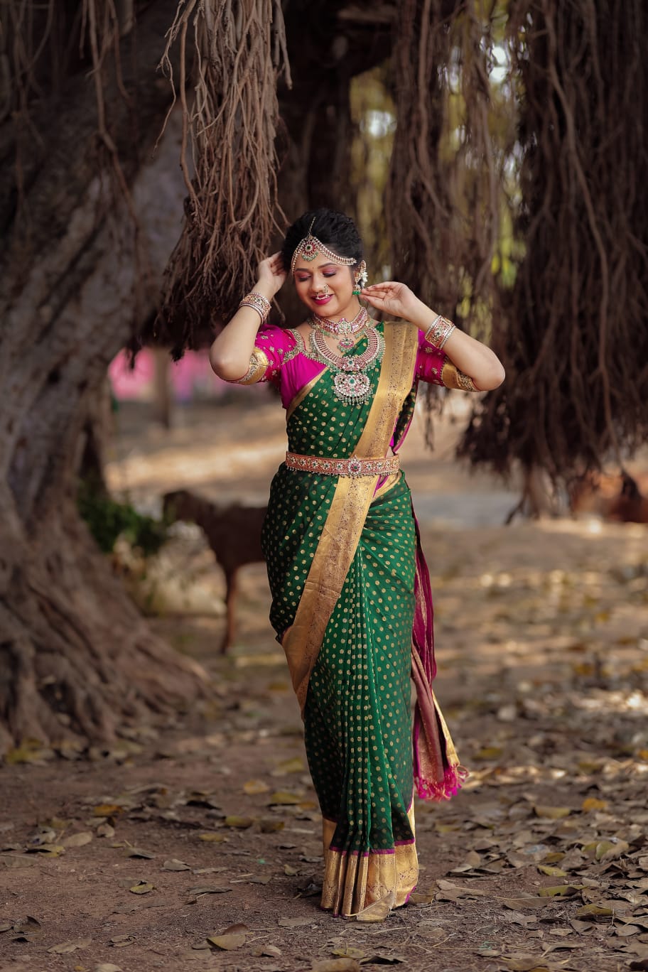 Saree dropping 1